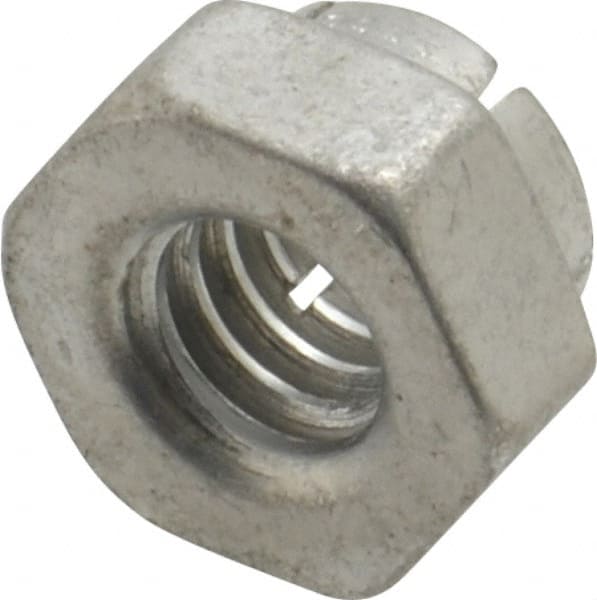 Flex-Loc 21FA-420 1/4-20 UNC Grade 2 Hex Lock Nut with Expanding Flex Top 
