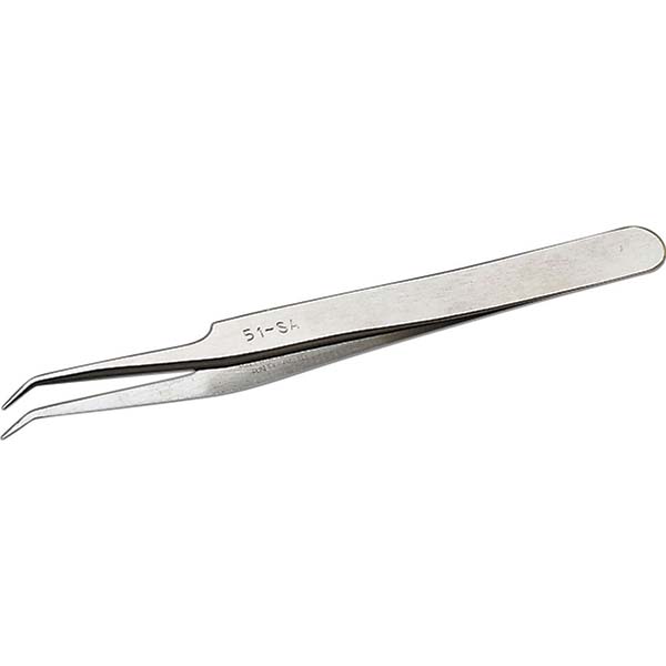 Erem Fine Point Tweezer Curved, 4.528" OAL MSC Industrial Supply Co.