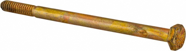 Value Collection DACS0250400CY Hex Head Cap Screw: 1/4-20 x 4", Grade 8 Steel, Zinc-Plated Image