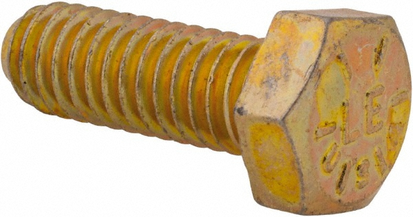 Value Collection DACS0310088CY Hex Head Cap Screw: 5/16-18 x 7/8", Grade 8 Steel, Zinc-Plated Image