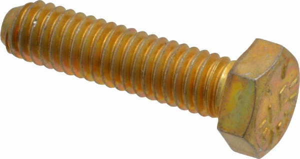 Value Collection DACS0310125CY Hex Head Cap Screw: 5/16-18 x 1-1/4", Grade 8 Steel, Zinc-Plated Image