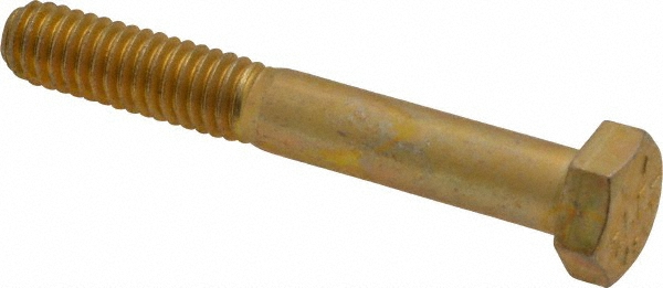 Value Collection DACS0310225CY Hex Head Cap Screw: 5/16-18 x 2-1/4", Grade 8 Steel, Zinc-Plated Image