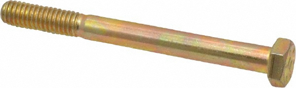 Value Collection DACS0310325CY Hex Head Cap Screw: 5/16-18 x 3-1/4", Grade 8 Steel, Zinc-Plated Image