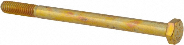 Value Collection DACS0310450CY Hex Head Cap Screw: 5/16-18 x 4-1/2", Grade 8 Steel, Zinc-Plated Image