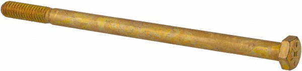 Photos - Nail / Screw / Fastener Value Collection Hex Head Cap Screw: 5/16-18, 5-1/2" Length Under Head, Grade 8 Steel, Zinc Finish - Partially Threaded, 1/2