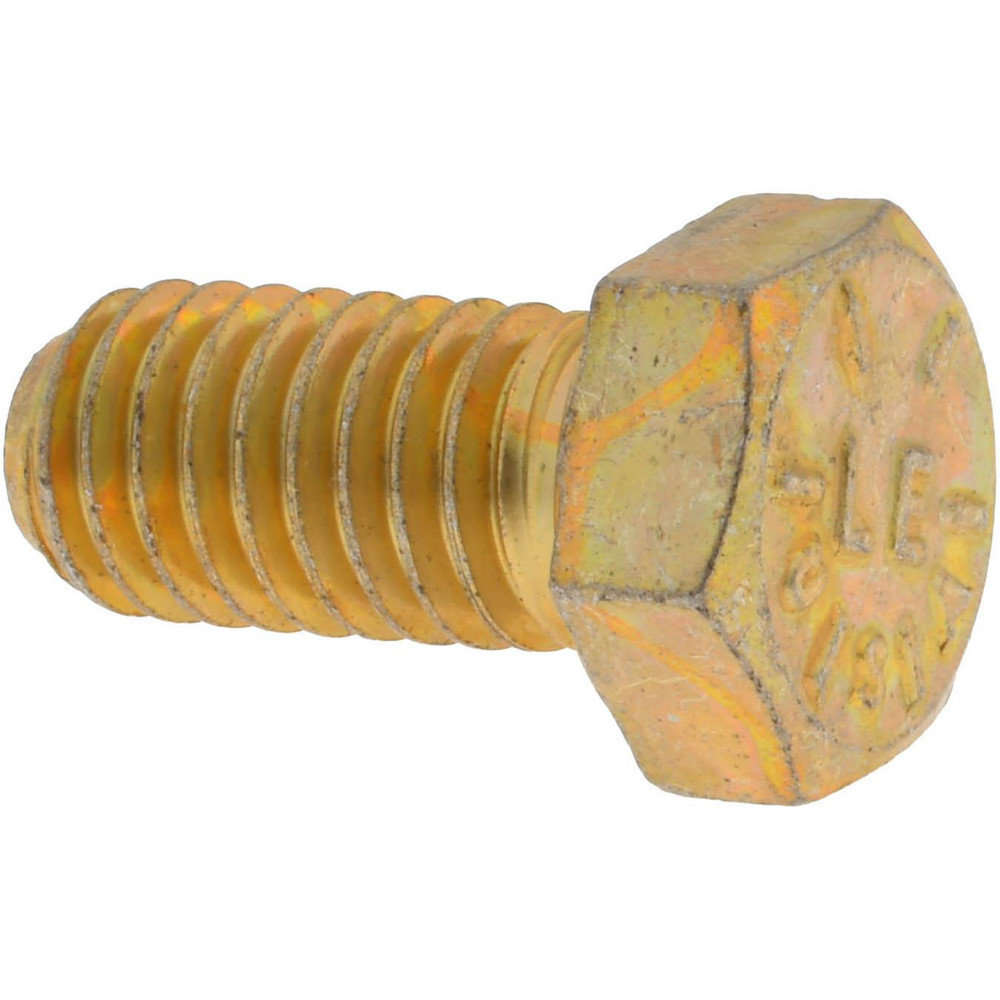 Photos - Nail / Screw / Fastener Value Collection Hex Head Cap Screw: 3/8-16, 1" Length Under Head, Grade 8 Steel, Zinc Finish - Fully Threaded, 9/16" Hex |