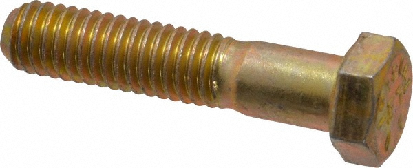 Value Collection DACS0380175CY Hex Head Cap Screw: 3/8-16 x 1-3/4", Grade 8 Steel, Zinc-Plated Image