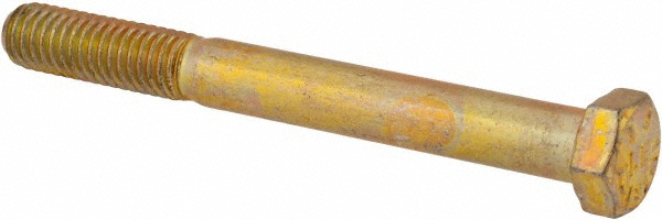Value Collection DACS0380350CY Hex Head Cap Screw: 3/8-16 x 3-1/2", Grade 8 Steel, Zinc-Plated Image