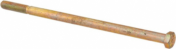Value Collection DACS0380750CY Hex Head Cap Screw: 3/8-16 x 7-1/2", Grade 8 Steel, Zinc-Plated Image