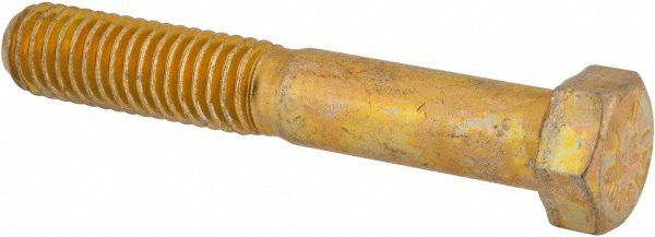Value Collection DACS0440275CY Hex Head Cap Screw: 7/16-14 x 2-3/4", Grade 8 Steel, Zinc-Plated Image