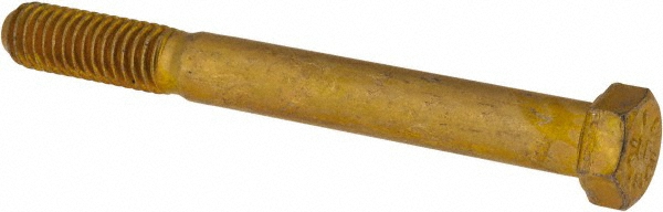 Value Collection DACS0440400CY Hex Head Cap Screw: 7/16-14 x 4", Grade 8 Steel, Zinc-Plated Image