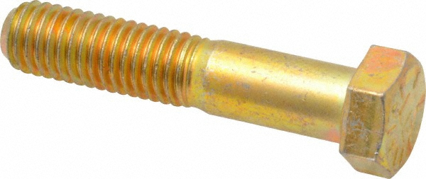Value Collection DACS0500250CY Hex Head Cap Screw: 1/2-13 x 2-1/2", Grade 8 Steel, Zinc-Plated Image