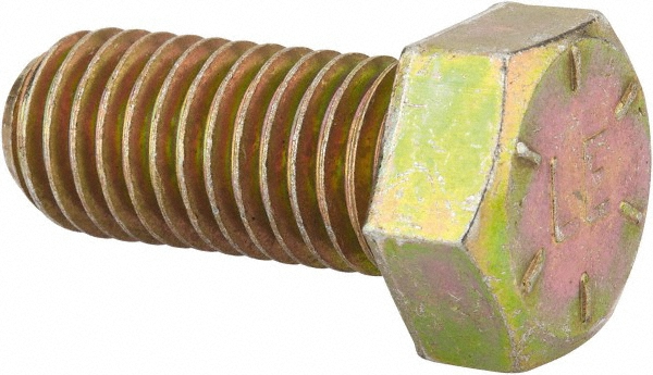 Value Collection DACS0560125CY Hex Head Cap Screw: 9/16-12 x 1-1/4", Grade 8 Steel, Zinc-Plated Image