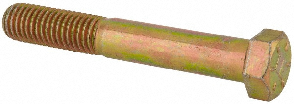Value Collection DACS0560375CY Hex Head Cap Screw: 9/16-12 x 3-3/4", Grade 8 Steel, Zinc-Plated Image