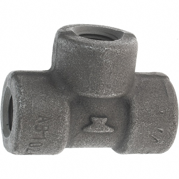 Anvil 361119209 Black Tee: 1/4", Threaded 