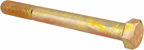 Value Collection DAMB1000950CY Hex Head Cap Screw: 1-8 x 9-1/2", Grade 8 Steel, Zinc-Plated Image