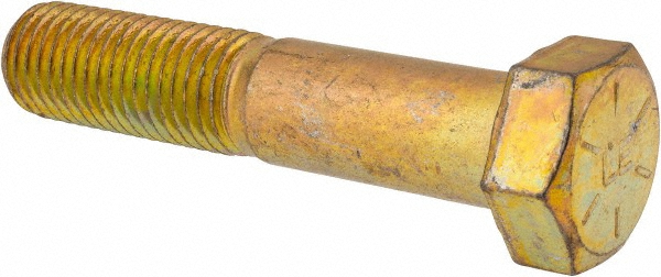 Value Collection DAMB1130550CY Hex Head Cap Screw: 1-1/8 - 7 x 5-1/2", Grade 8 Steel, Zinc-Plated Image