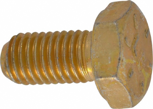 Value Collection DACS0250050FY Hex Head Cap Screw: 1/4-28 x 1/2", Grade 8 Steel, Zinc-Plated Image