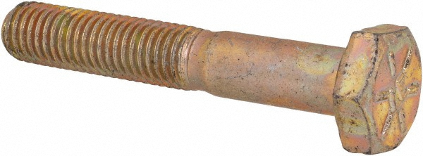 Value Collection DACS0250150FY Hex Head Cap Screw: 1/4-28 x 1-1/2", Grade 8 Steel, Zinc-Plated Image