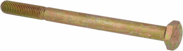 Value Collection DACS0250325FY Hex Head Cap Screw: 1/4-28 x 3-1/4", Grade 8 Steel, Zinc-Plated Image