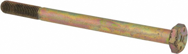 Value Collection DACS0250350FY Hex Head Cap Screw: 1/4-28 x 3-1/2", Grade 8 Steel, Zinc-Plated Image