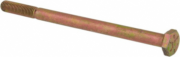 Value Collection DACS0250375FY Hex Head Cap Screw: 1/4-28 x 3-3/4", Grade 8 Steel, Zinc-Plated Image