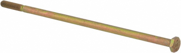 Value Collection DACS0250700FY Hex Head Cap Screw: 1/4-28 x 7", Grade 8 Steel, Zinc-Plated Image