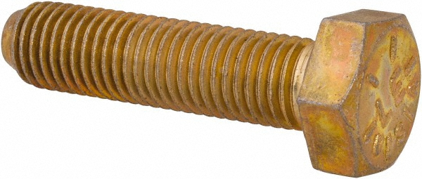 Value Collection DACS0310125FY Hex Head Cap Screw: 5/16-24 x 1-1/4", Grade 8 Steel, Zinc-Plated Image