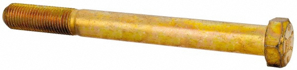 Value Collection DACS0380375FY Hex Head Cap Screw: 3/8-24 x 3-3/4", Grade 8 Steel, Zinc-Plated Image