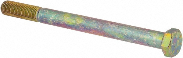 Value Collection DACS0380450FY Hex Head Cap Screw: 3/8-24 x 4-1/2", Grade 8 Steel, Zinc-Plated Image