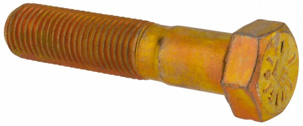 Value Collection DACS0440200FY Hex Head Cap Screw: 7/16-20 x 2", Grade 8 Steel, Zinc-Plated Image