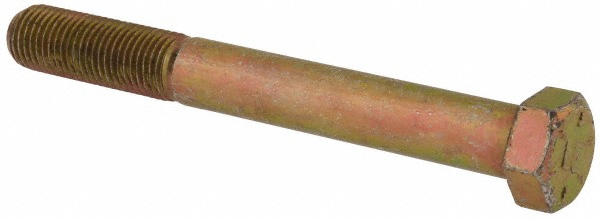 Value Collection DACS0440375FY Hex Head Cap Screw: 7/16-20 x 3-3/4", Grade 8 Steel, Zinc-Plated Image