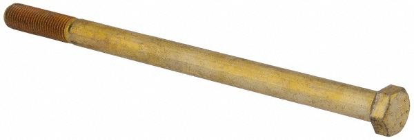 Value Collection DACS0440700FY Hex Head Cap Screw: 7/16-20 x 7", Grade 8 Steel, Zinc-Plated Image