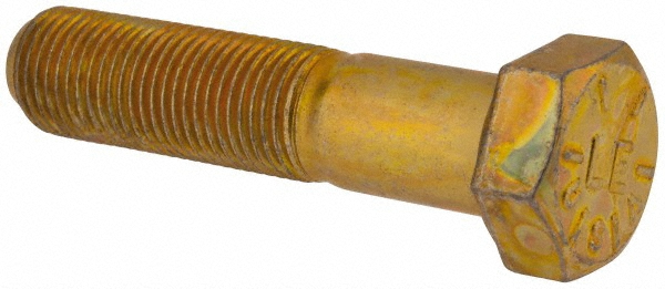 Value Collection DACS0500225FY Hex Head Cap Screw: 1/2-20 x 2-1/4", Grade 8 Steel, Zinc-Plated Image
