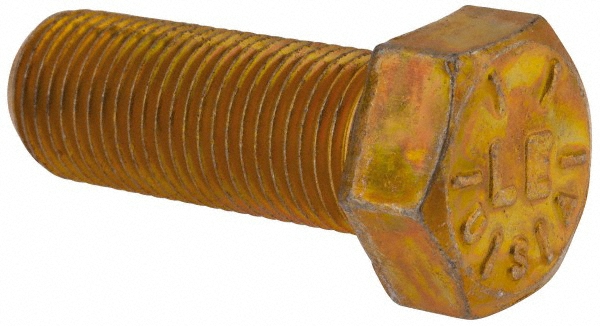 Value Collection DACS0560150FY Hex Head Cap Screw: 9/16-18 x 1-1/2", Grade 8 Steel, Zinc-Plated Image