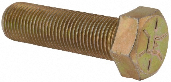 Value Collection DACS0560200FY Hex Head Cap Screw: 9/16-18 x 2", Grade 8 Steel, Zinc-Plated Image