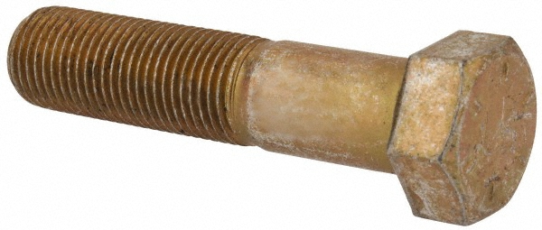Value Collection DACS0560250FY Hex Head Cap Screw: 9/16-18 x 2-1/2", Grade 8 Steel, Zinc-Plated Image