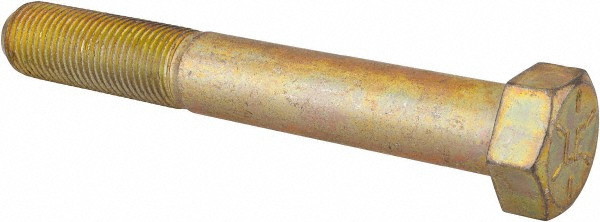 Value Collection DACS0560400FY Hex Head Cap Screw: 9/16-18 x 4", Grade 8 Steel, Zinc-Plated Image