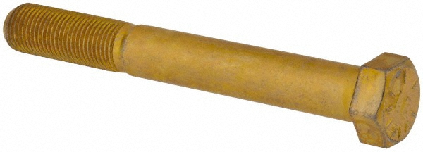 Value Collection DACS0560450FY Hex Head Cap Screw: 9/16-18 x 4-1/2", Grade 8 Steel, Zinc-Plated Image