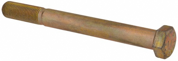 Value Collection DACS0560550FY Hex Head Cap Screw: 9/16-18 x 5-1/2", Grade 8 Steel, Zinc-Plated Image