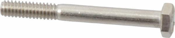 Value Collection 208842B Hex Head Cap Screw: 1/4-20 x 2-1/4", Grade 18-8 Stainless Steel, Uncoated Image