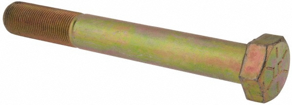 Value Collection DACS1000800FY Hex Head Cap Screw: 1-14 x 8", Grade 8 Steel, Zinc-Plated Image