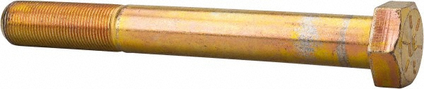 Value Collection DAMB1000850FY Hex Head Cap Screw: 1-14 x 8-1/2", Grade 8 Steel, Zinc-Plated Image