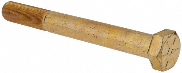 Value Collection DAMB1000900FY Hex Head Cap Screw: 1-14 x 9", Grade 8 Steel, Zinc-Plated Image