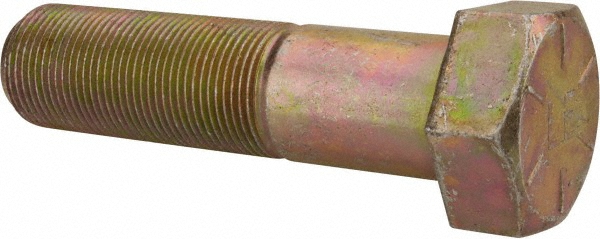 Value Collection DAMB1250500FY Hex Head Cap Screw: 1-1/4 - 12 x 5", Grade 8 Steel, Zinc-Plated Image