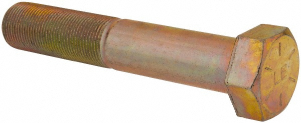 Value Collection DAMB1250700FY Hex Head Cap Screw: 1-1/4 - 12 x 7", Grade 8 Steel, Zinc-Plated Image