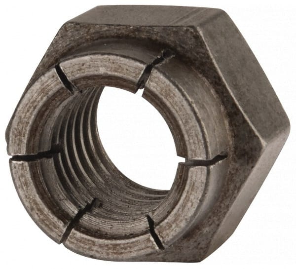 Flex-Loc 20FAF-813 Hex Lock Nut: Expanding Flex Top, 1/2-13, Grade 2 Steel, Uncoated 