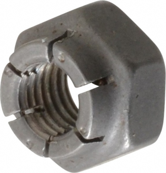 Flex-Loc 20FC-428 1/4-28 UNJF Grade 2 Hex Lock Nut with Expanding Flex Top Image