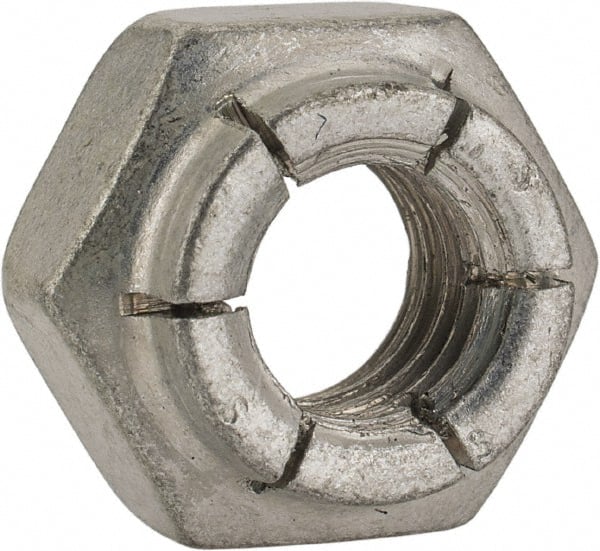 Flex-Loc 21FA-616 3/8-16 UNC Grade 2 Heavy Hex Lock Nut with Expanding Flex Top 