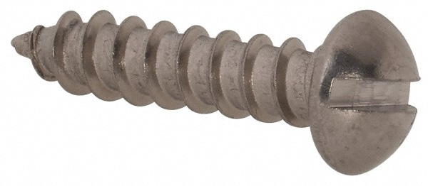 Value Collection R63040921 #8, 3/4" Length Under Head, Slotted Drive, Round Head Wood Screw Image